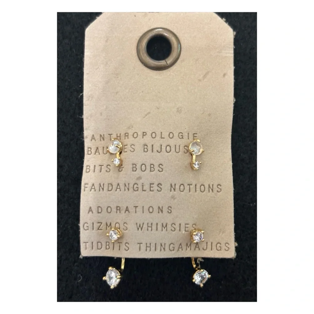 NWT Anthropologie 2 Piece Earring Set